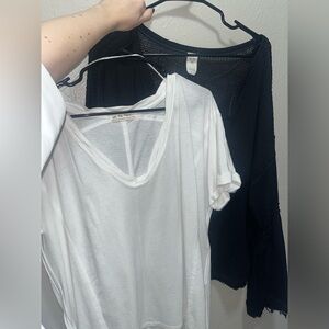Free People BUNDLE Black and WhiteTops
